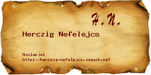 Herczig Nefelejcs névjegykártya
